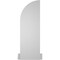 Ekena Millwork Quarter Round Top Right Surface Mount PVC Gable Vent w/ 2"W x 2"P Brickmould Sill Frame, 12"W x 36"H GVPQR12X3603SN - alternate 2